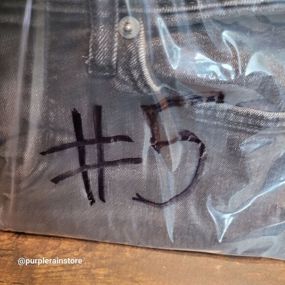 American Eagle Jeans Size 28x32 Skinny Black Wash Flex Stretch Denim Ripped - Picture 13 of 13